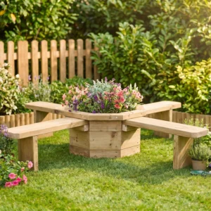 Bench Hexagonal Planter