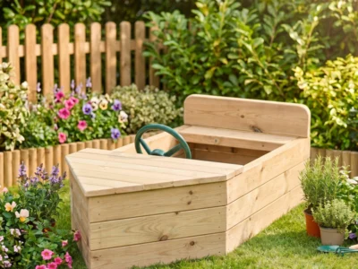 Wooden Garden Boat