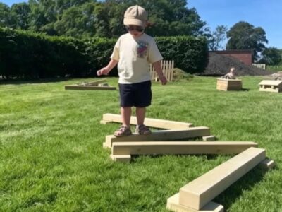 Solid Wooden Balance Beams (set of four)
