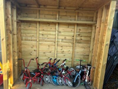 Solid Timber Bike Store
