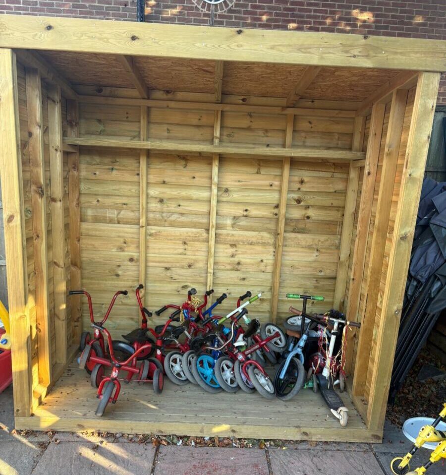 Solid Timber Bike Store