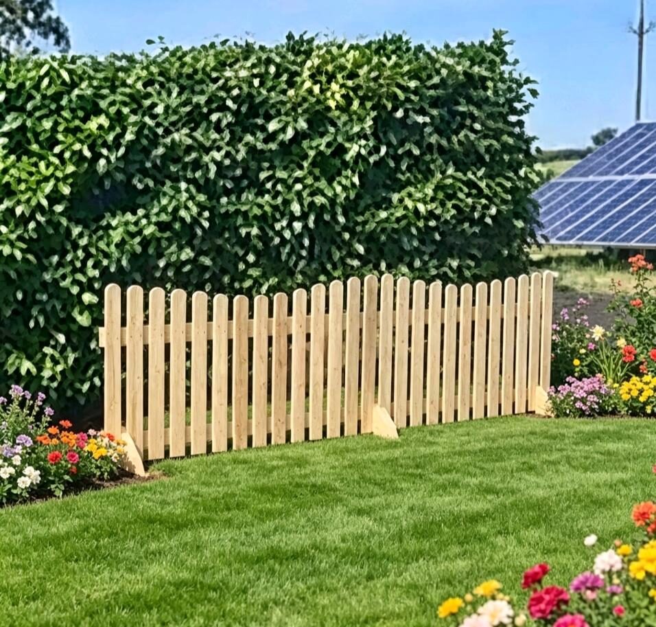 Wavy top Fence Panel