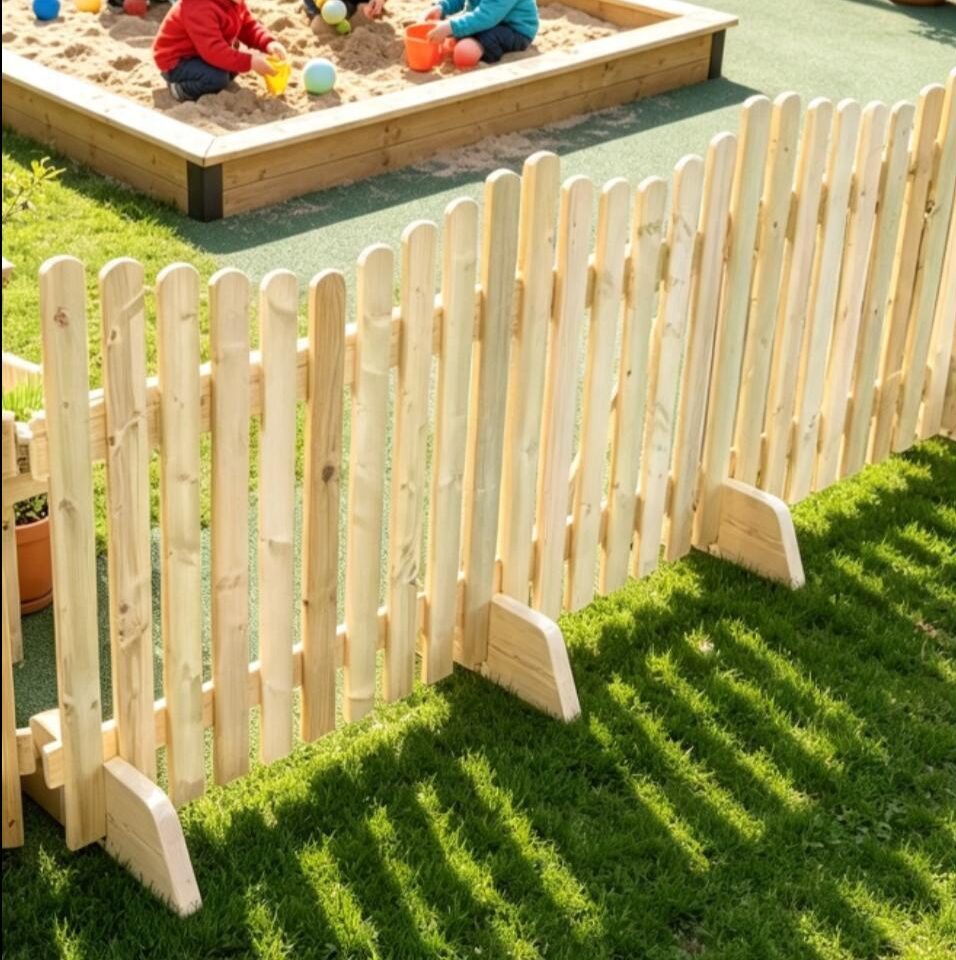Wavy top Fence Panel with Gate