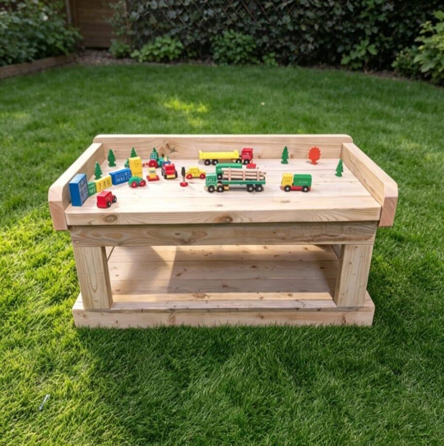 Solid Wooden Multi Use Free Play Bench