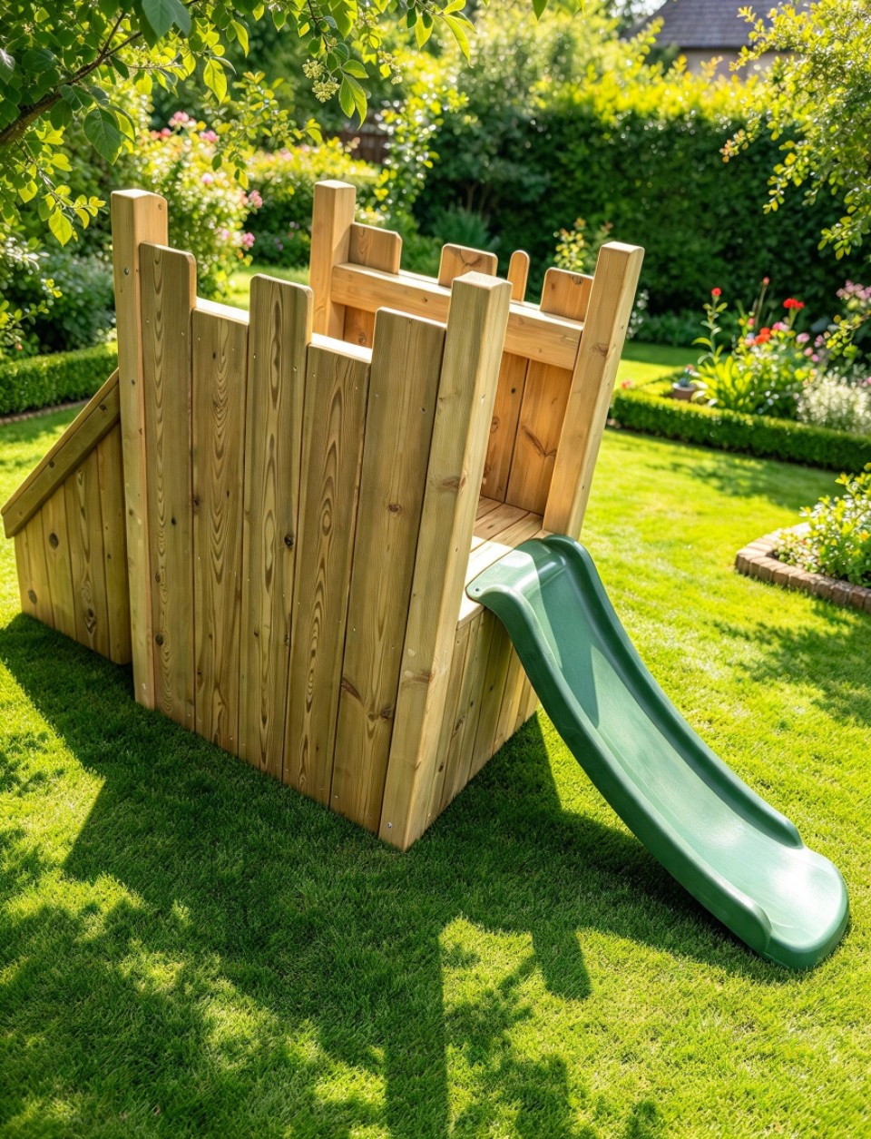 Toddler Climb and Play Castle Slide