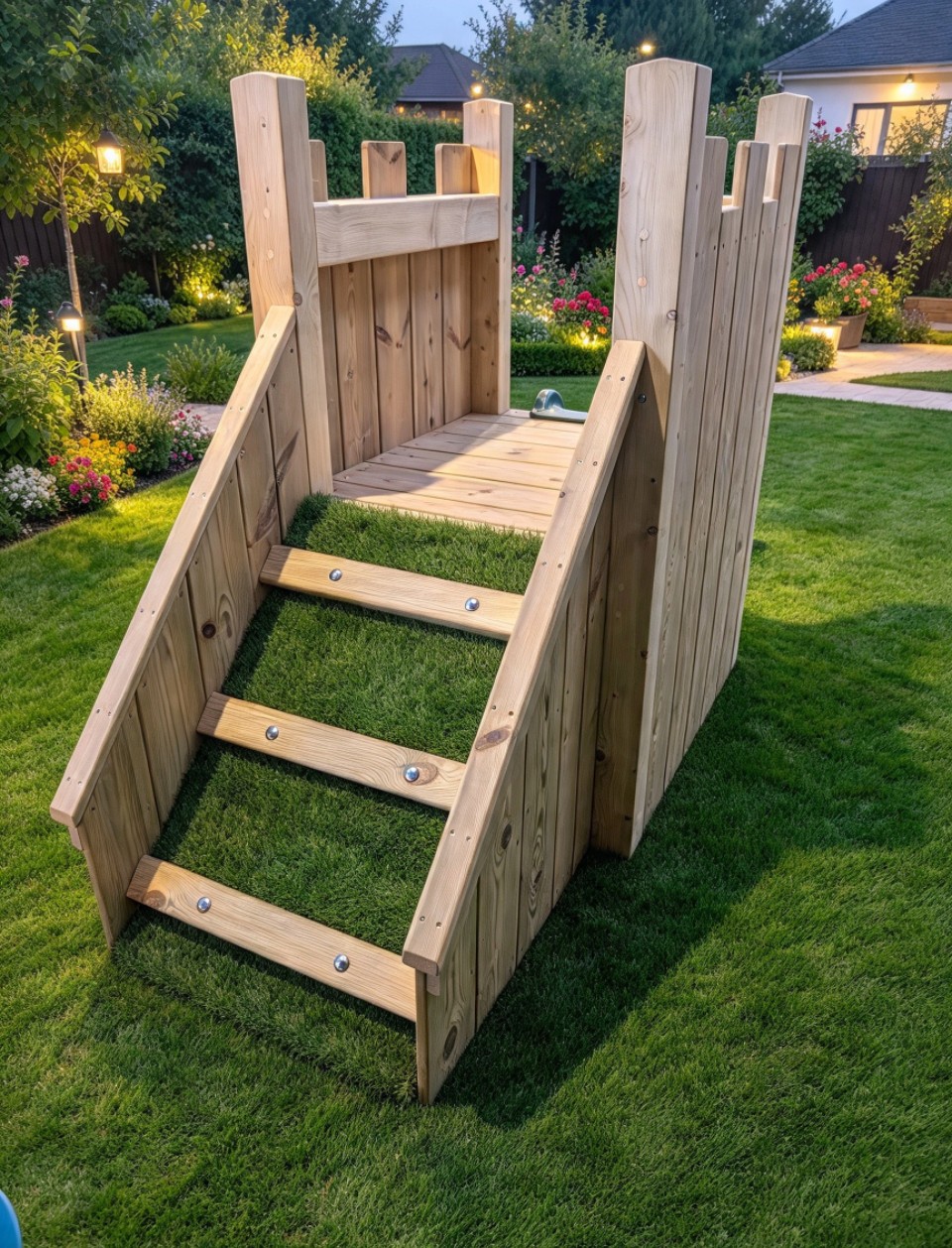 Toddler Climb and Play Castle Slide - Image 2